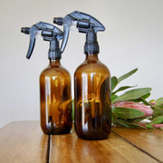 25x 500ml Amber Glass Spray Bottle + Trigger - Refillable Oil Dispenser V238-SUPDZ-32969598206032