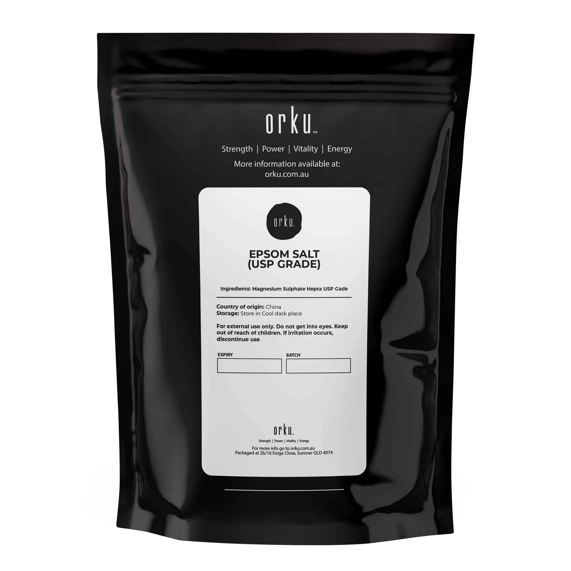 Orku 1Kg USP Epsom Salt Crystals - Magnesium Sulphate Bath Garden Household Use V238-SUPDZ-33002835345488