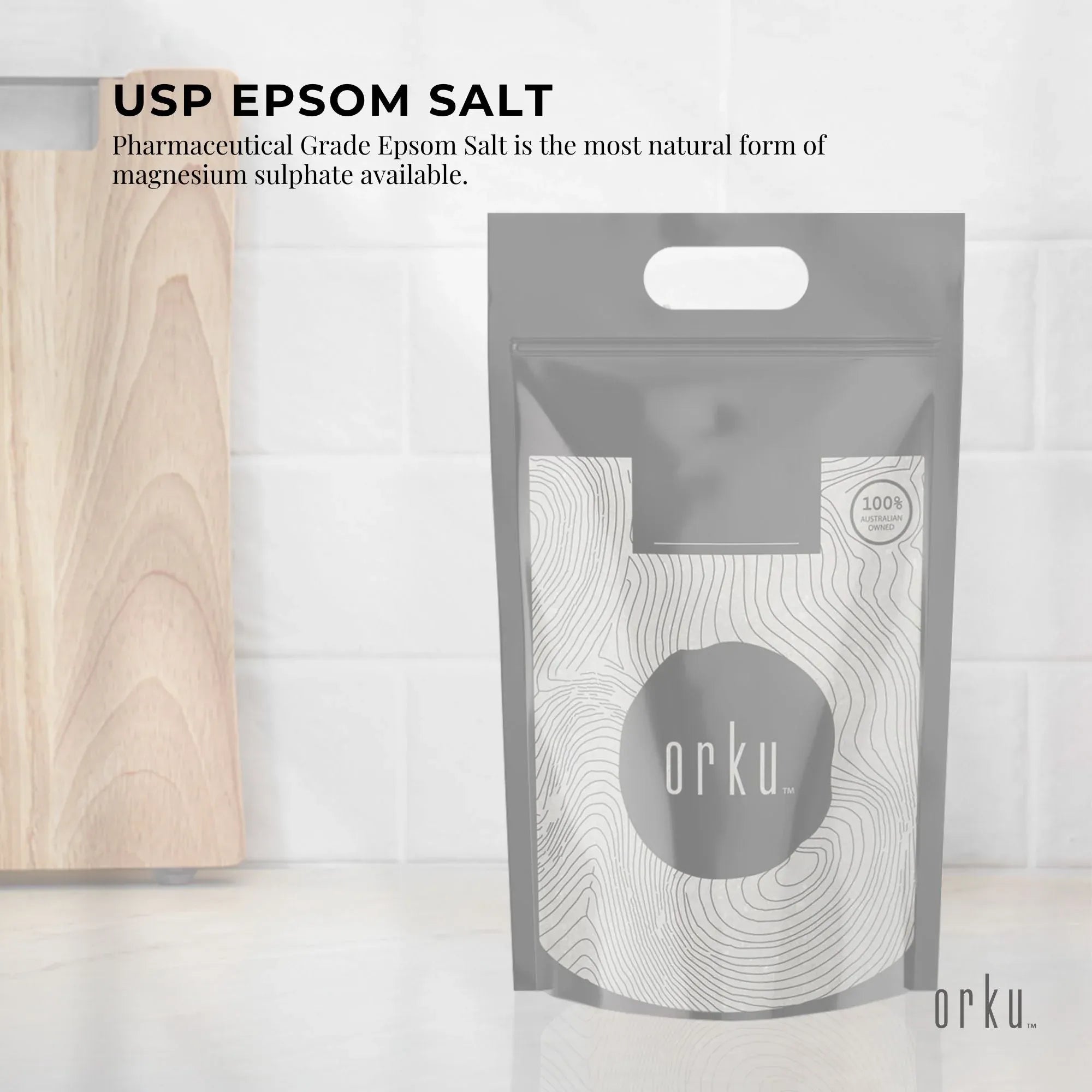Orku 20Kg USP Epsom Salt Crystals - Magnesium Sulphate Bath Garden Household Use V238-SUPDZ-33006168965200