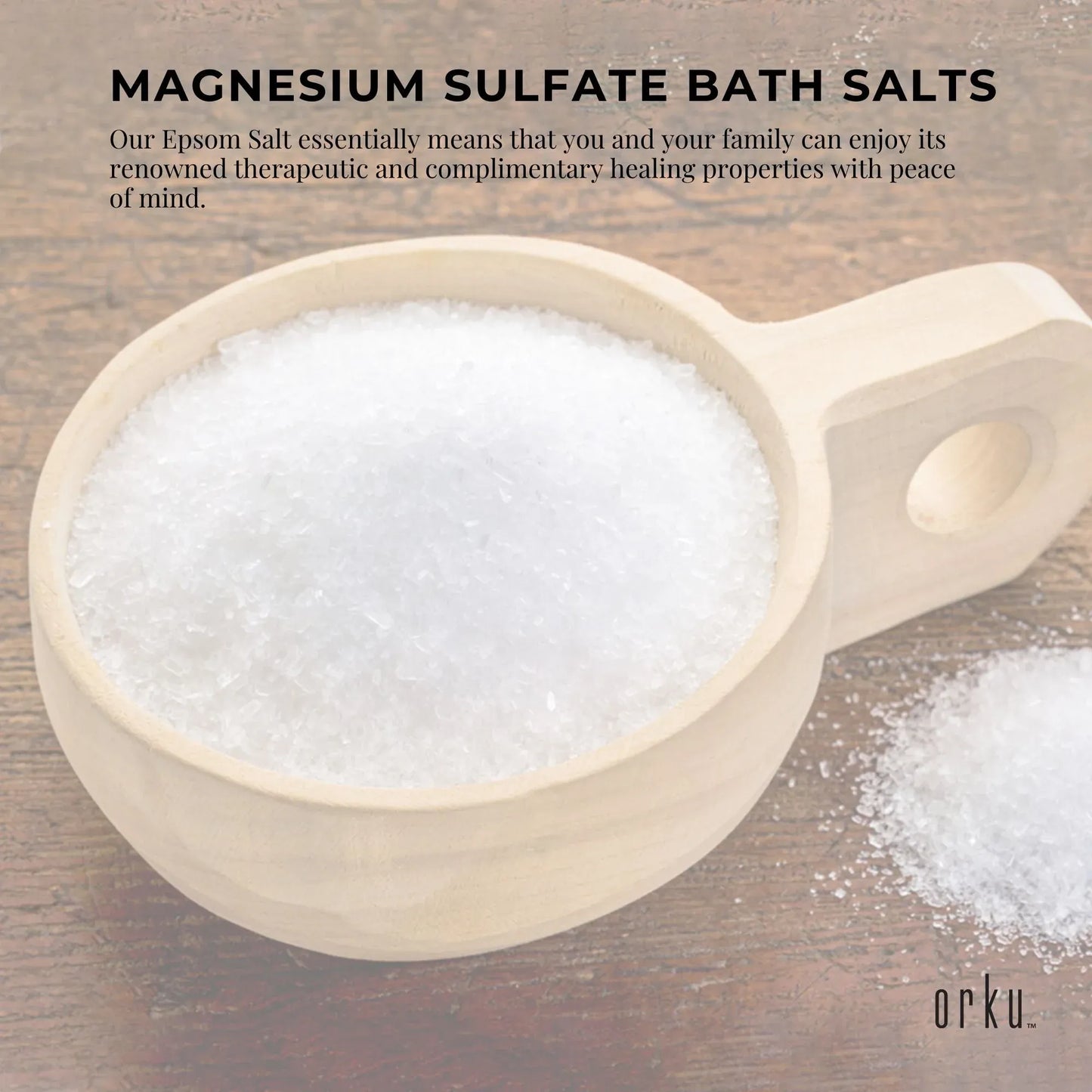 Orku 20Kg USP Epsom Salt Crystals - Magnesium Sulphate Bath Garden Household Use V238-SUPDZ-33006168965200