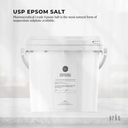 Orku 5Kg USP Epsom Salt Tub Bulk Magnesium Sulphate - Bath Garden Household Use V238-SUPDZ-33006186659920