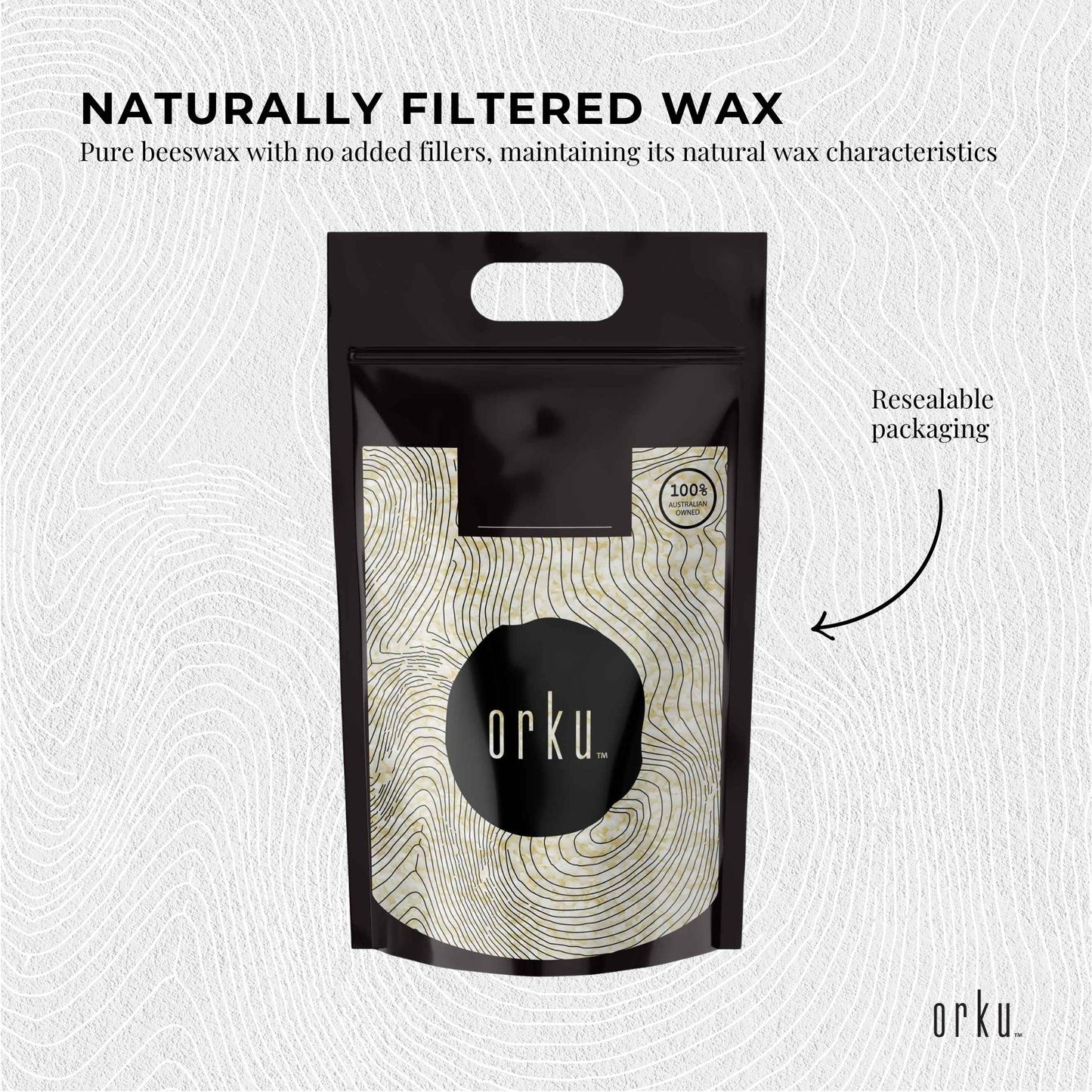 Orku 5Kg Pure Beeswax Pellets White BP Grade Refined Beads - Candle Cosmetic DIY V238-SUPDZ-33006457094224