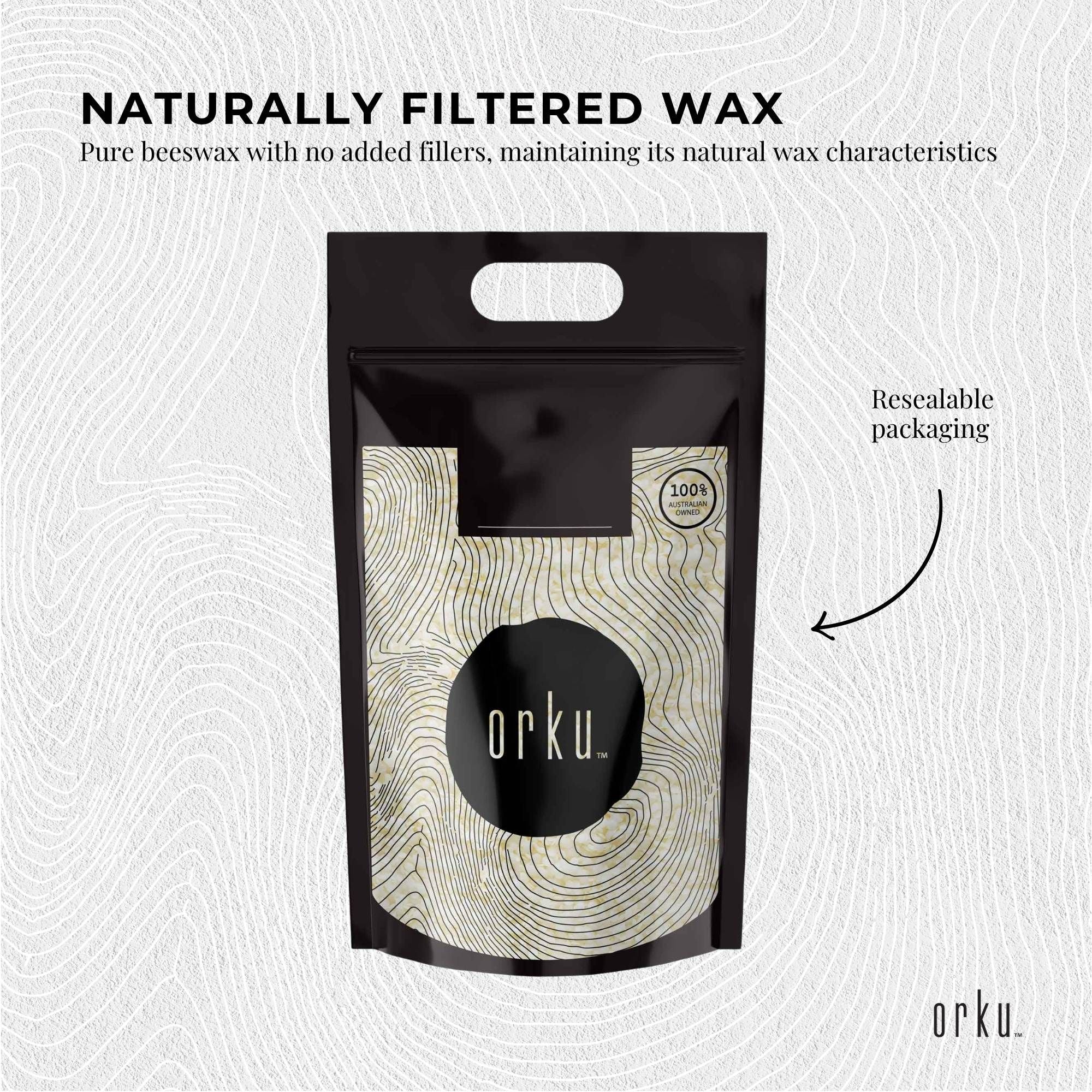 Orku 5Kg Pure Beeswax Pellets White BP Grade Refined Beads - Candle Cosmetic DIY V238-SUPDZ-33006457094224