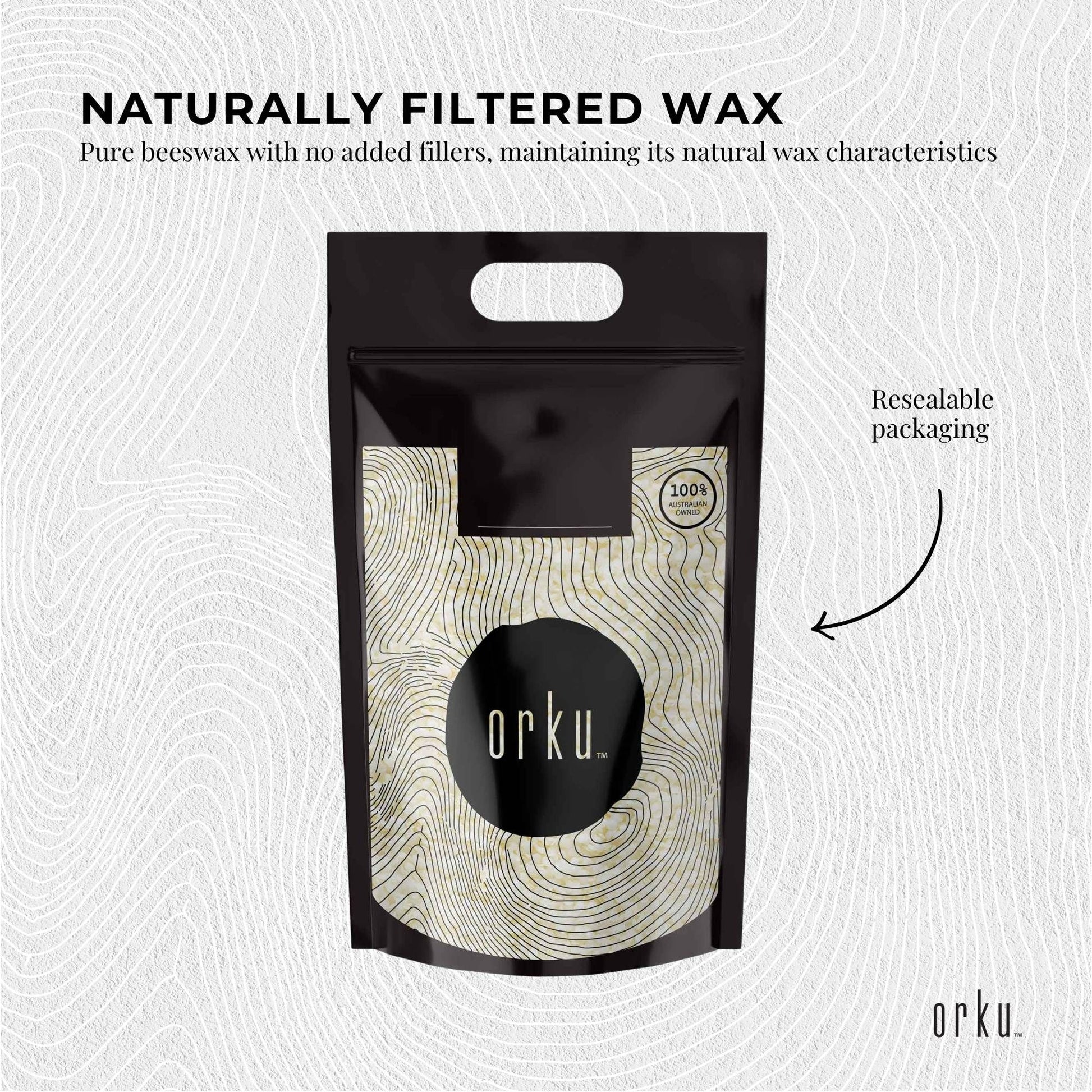 Orku 10Kg Pure Beeswax Pellets White BP Grade Refined Bead - Candle Cosmetic Bulk V238-SUPDZ-33006475804752