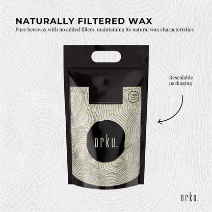 Orku 10Kg Pure Beeswax Pellets White BP Grade Refined Bead - Candle Cosmetic Bulk V238-SUPDZ-33006475804752