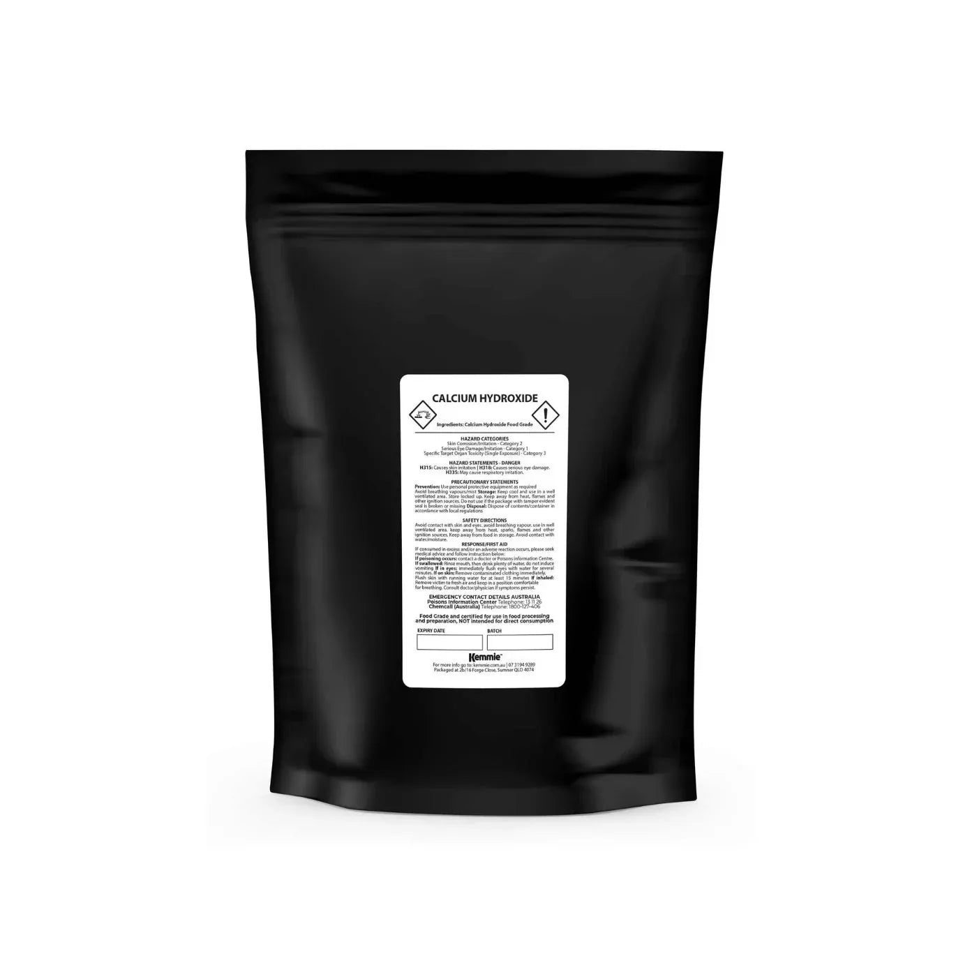 Kemmie 1Kg Calcium Hydroxide Powder - Food Grade Pickling Lime Slaked Lime FCC V238-SUPDZ-33021032530000