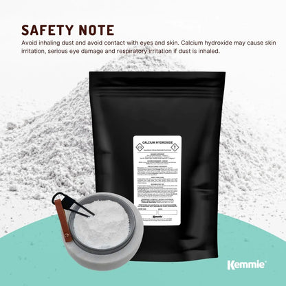 Kemmie 1Kg Calcium Hydroxide Powder - Food Grade Pickling Lime Slaked Lime FCC V238-SUPDZ-33021032530000