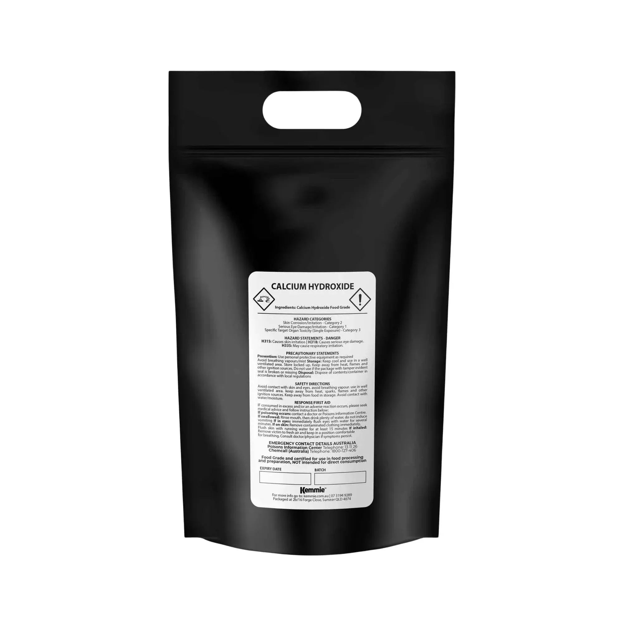 Kemmie Bulk 20Kg Calcium Hydroxide Powder - Food Grade Pickling Lime FCC V238-SUPDZ-33022394368080