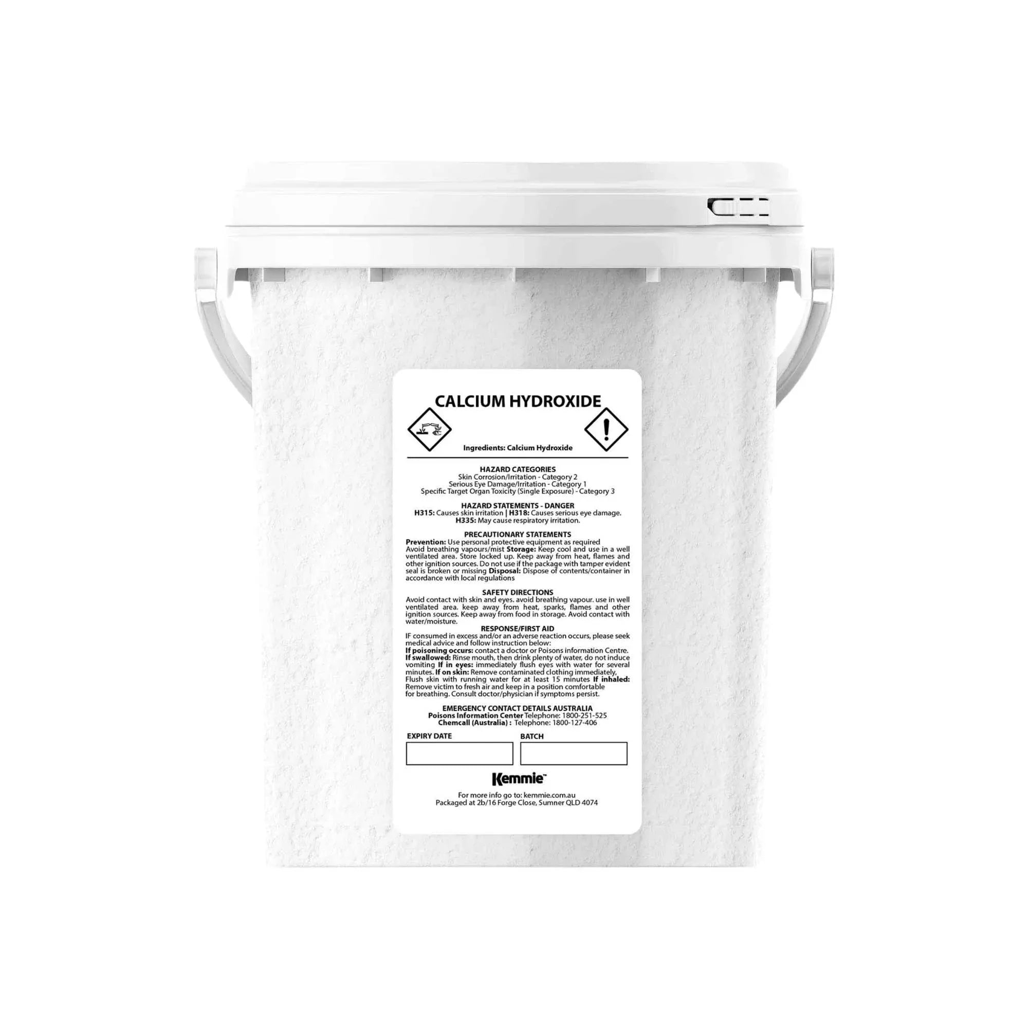 Kemmie 600g Calcium Hydroxide Powder Tub - Food Grade Pickling Lime FCC V238-SUPDZ-33022601691216