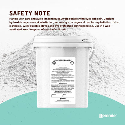 Kemmie 600g Calcium Hydroxide Powder Tub - Food Grade Pickling Lime FCC V238-SUPDZ-33022601691216