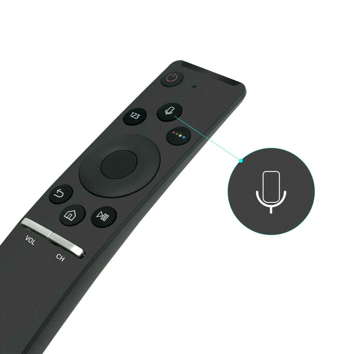 Chunghop 4K UHD Bluetooth Voice Remote Replacement for Samsung BN59-01259B V238-SUPDZ-33040006250576
