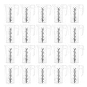 20x 1L Measuring Jug Heavy Duty Clear Plastic Propylene Food Grade BPA 5 Pro-Jug V238-SUPDZ-33050461765712