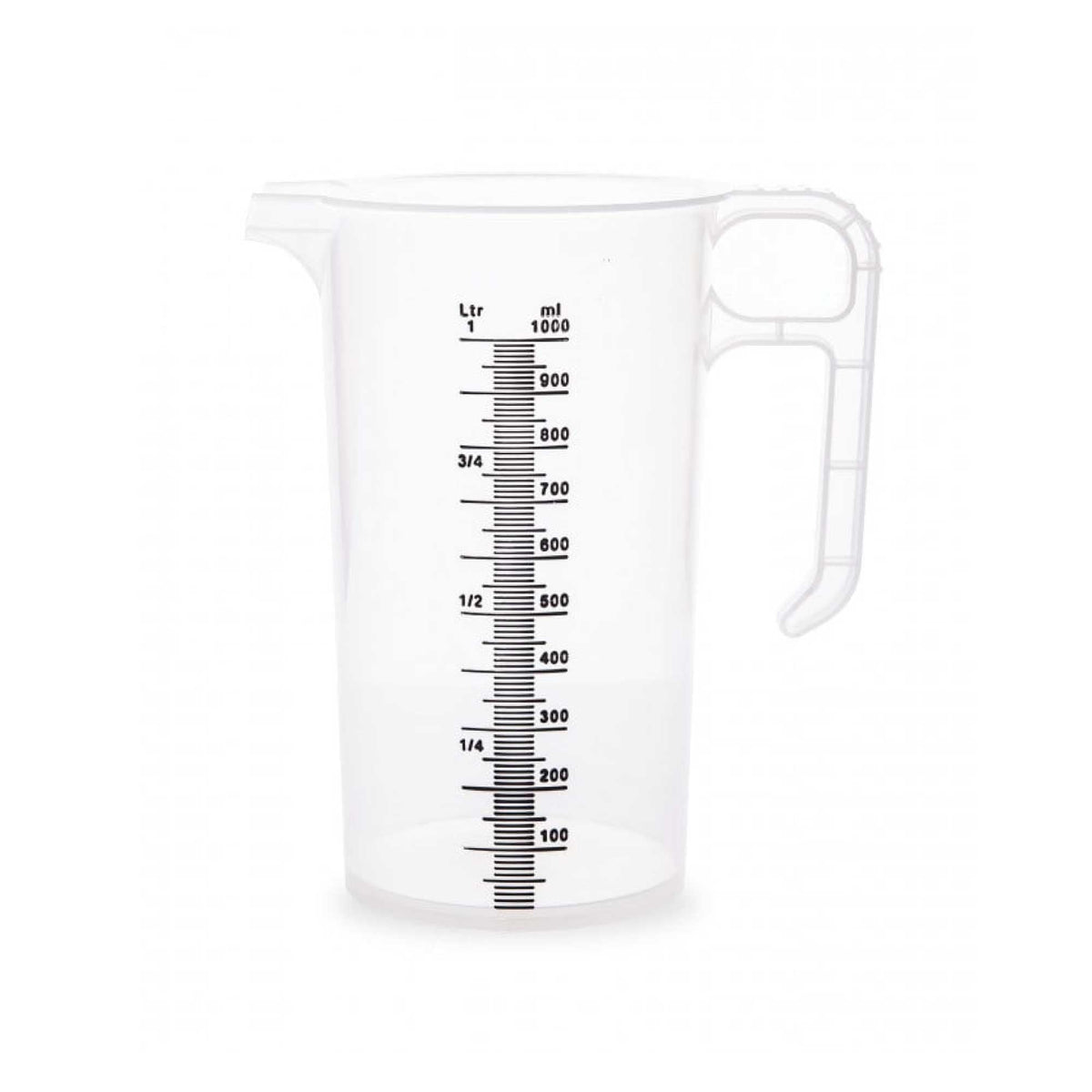 20x 1L Measuring Jug Heavy Duty Clear Plastic Propylene Food Grade BPA 5 Pro-Jug V238-SUPDZ-33050461765712