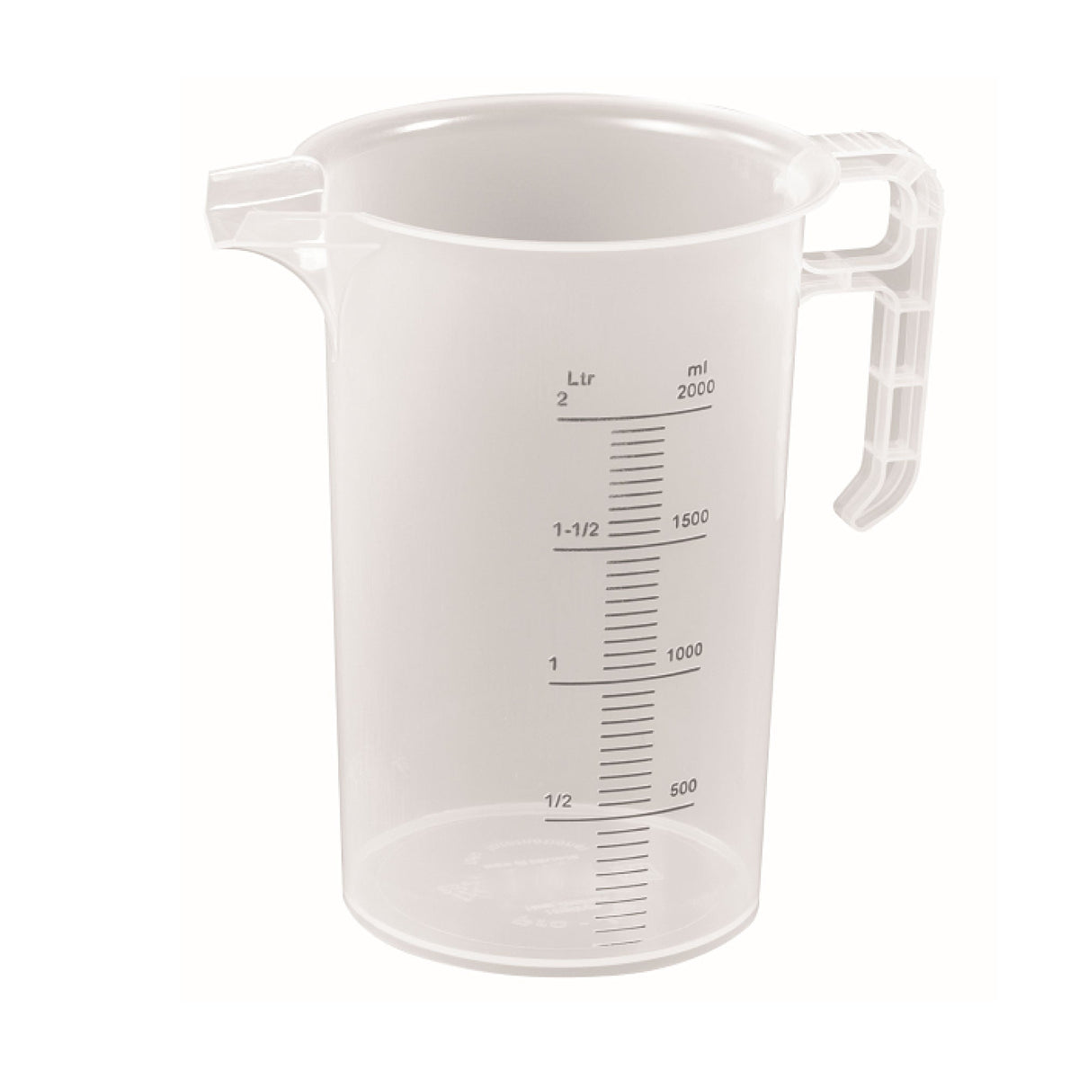 2L Measuring Jug Heavy Duty Clear Plastic Propylene Food Grade BPA 5 Pro-Jug V238-SUPDZ-33050465009744