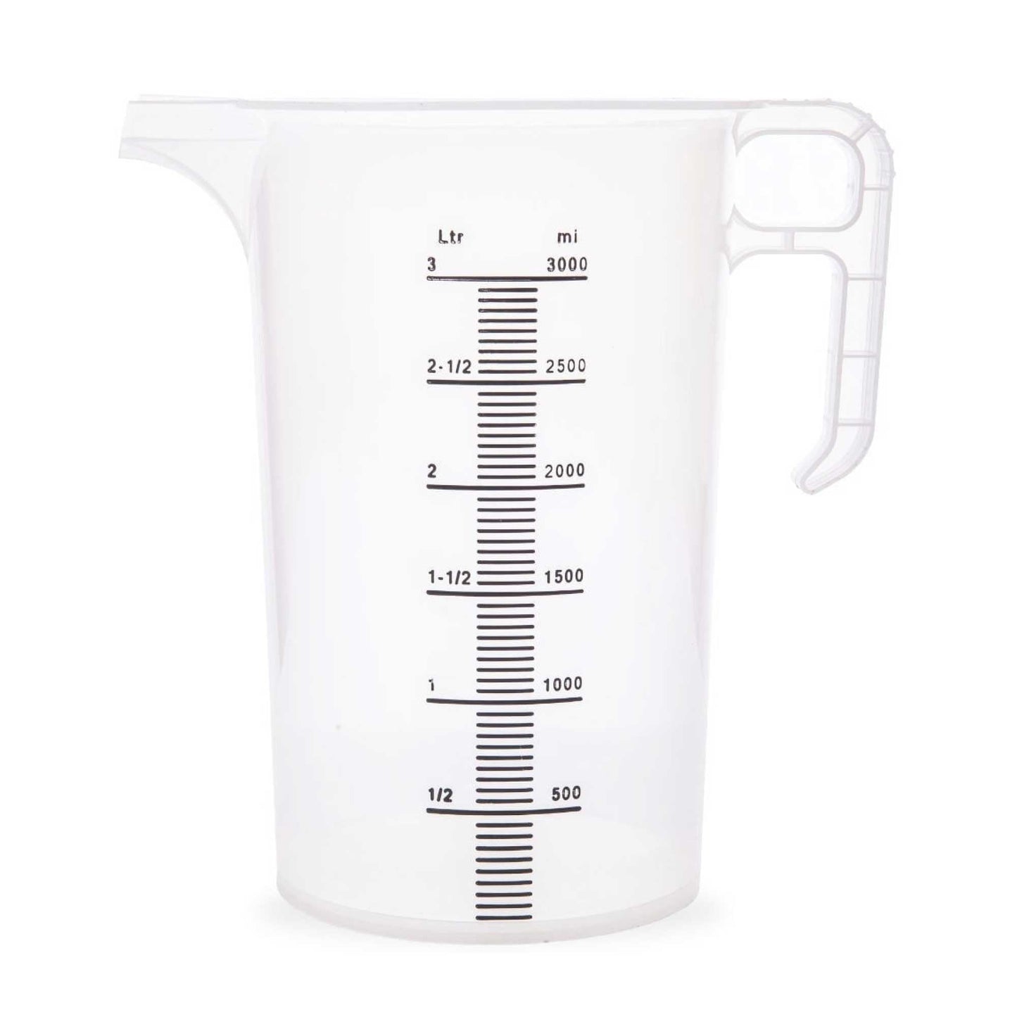 3L Measuring Jug Heavy Duty Clear Plastic Propylene Food Grade BPA 5 Pro-Jug V238-SUPDZ-33050465108048