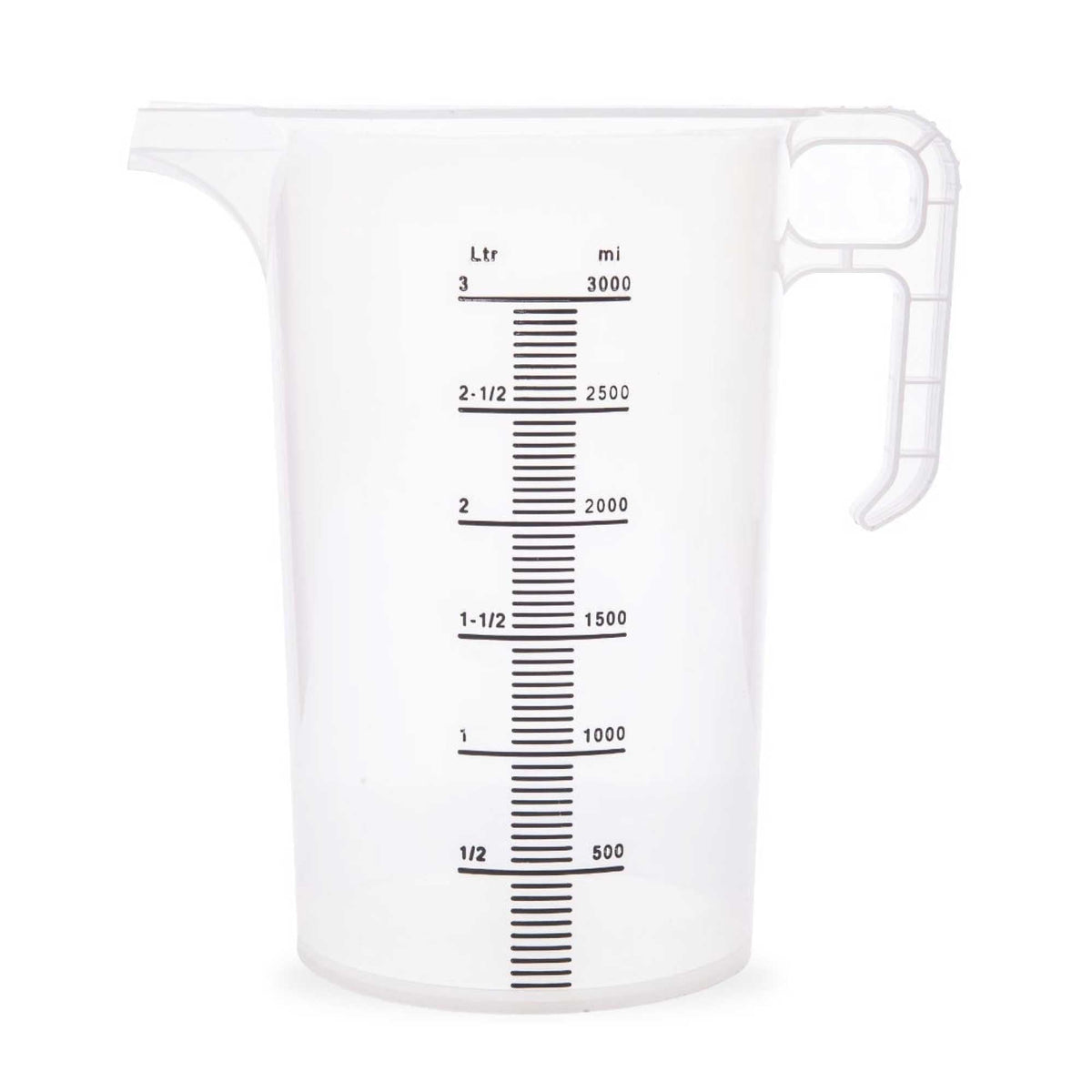3L Measuring Jug Heavy Duty Clear Plastic Propylene Food Grade BPA 5 Pro-Jug V238-SUPDZ-33050465108048