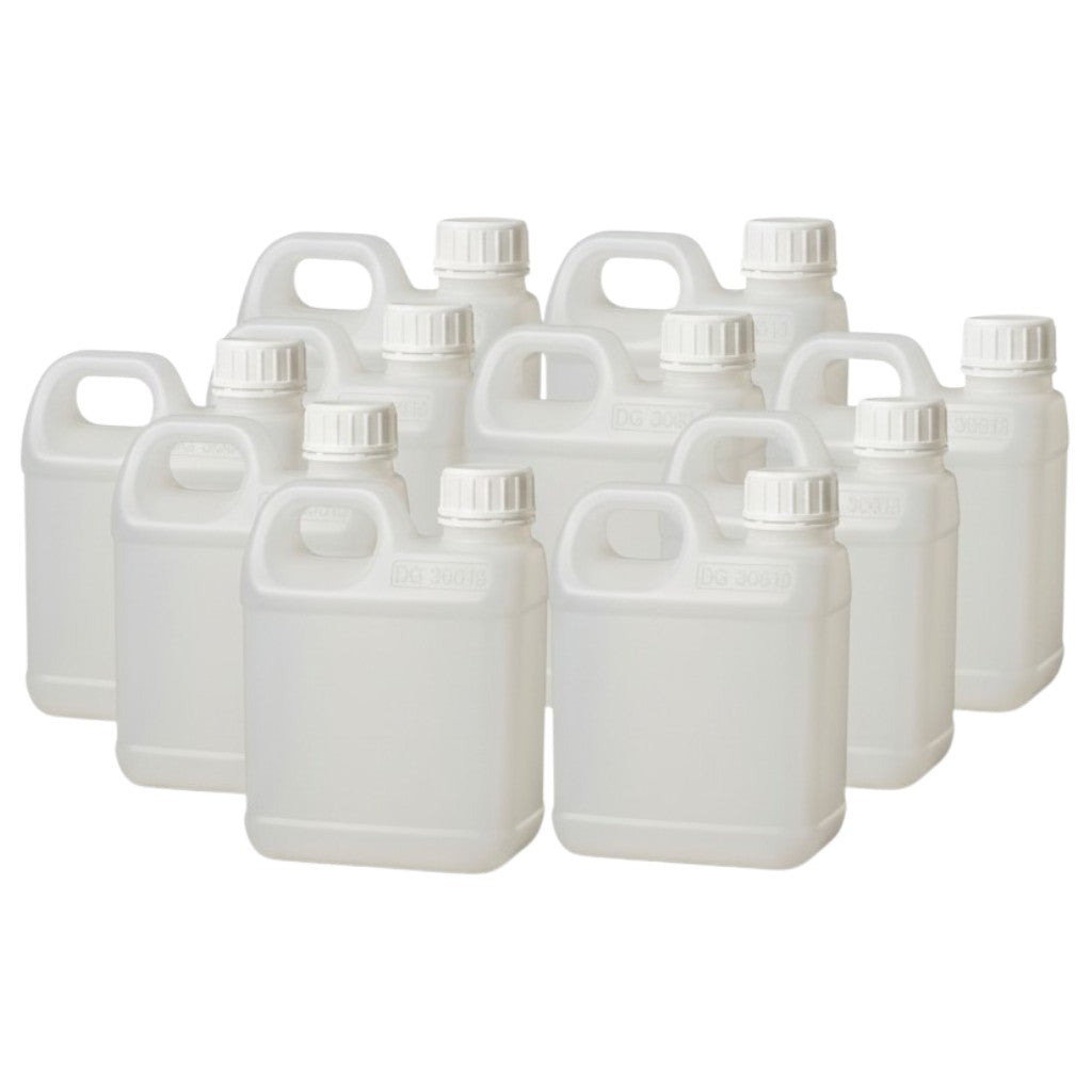 Kitchee 10x 1L Natural HDPE Jerry Can Bottle Empty 38mm TE Cap V238-SUPDZ-33050558234704