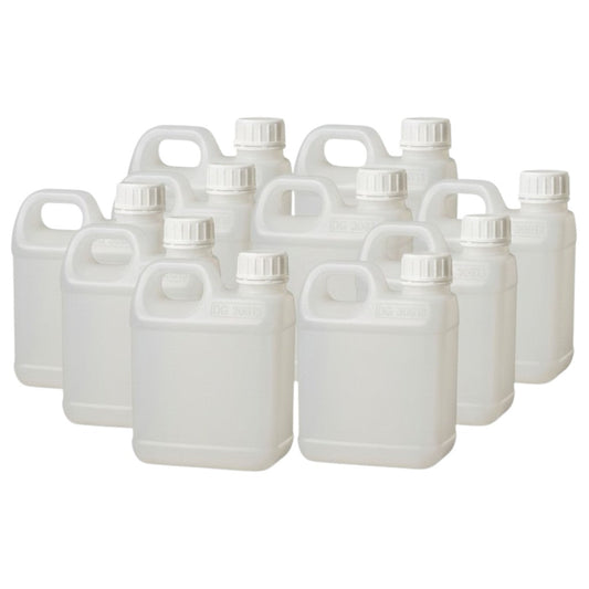 Kitchee 10x 1L Natural HDPE Jerry Can Bottle Empty 38mm TE Cap V238-SUPDZ-33050558234704