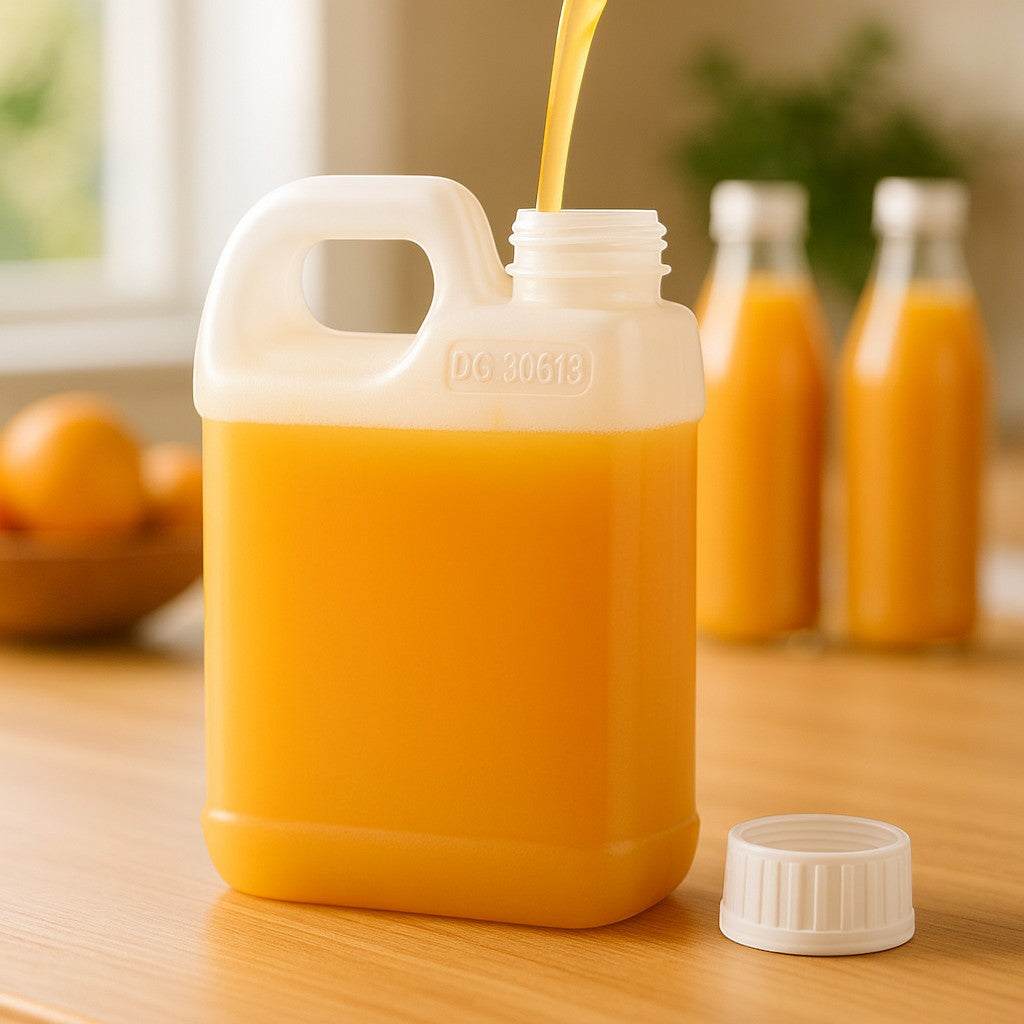 Kitchee 10x 1L Natural HDPE Jerry Can Bottle Empty 38mm TE Cap V238-SUPDZ-33050558234704