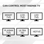 Chunghop Universal TV Remote Control Compatible with Hisense LCD Smart HD Plasma V238-SUPDZ-33051297094