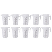 10x 2L Measuring Jug Heavy Duty Clear Plastic Propylene Food Grade BPA 5 Pro-Jug V238-SUPDZ-33054660853840