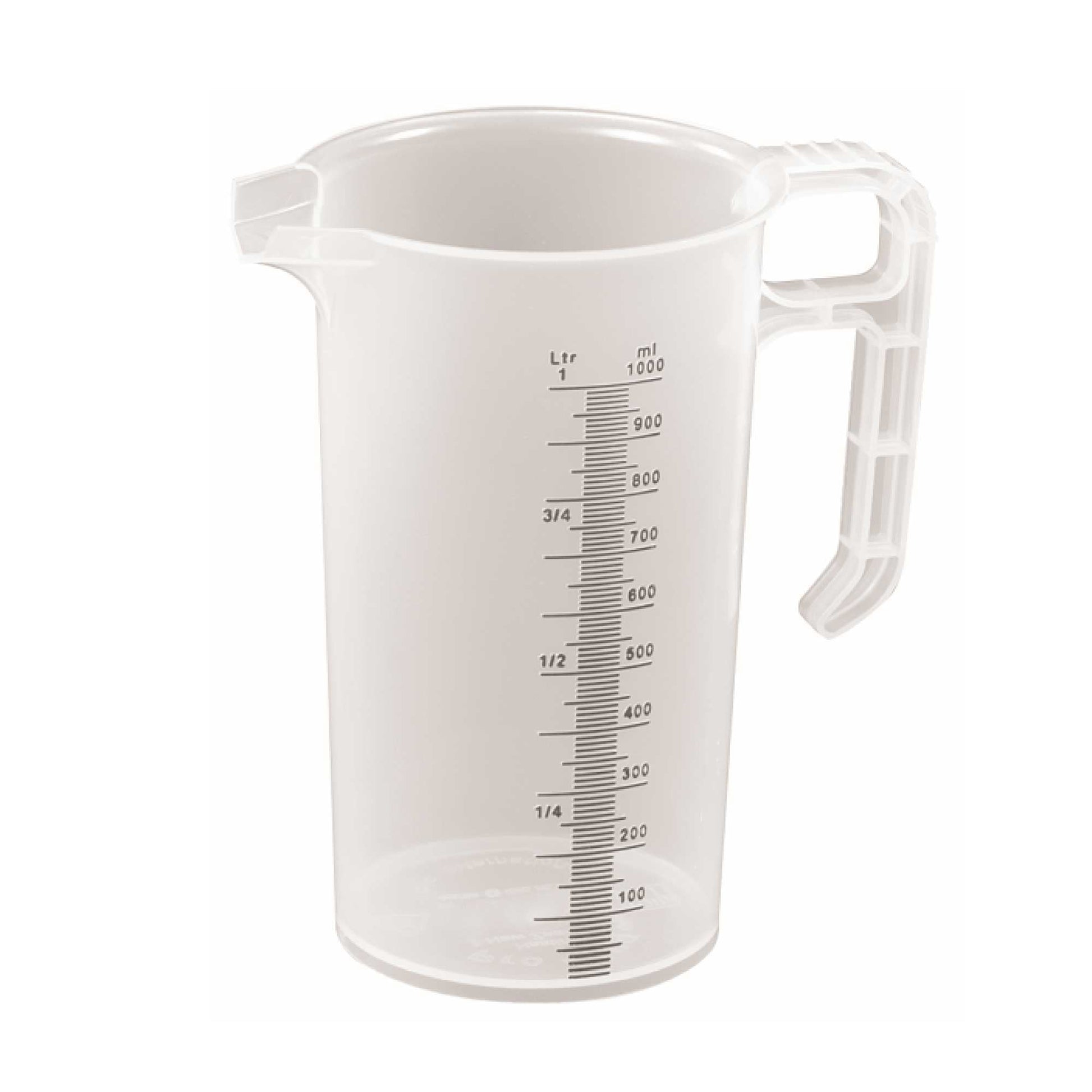 1L Measuring Jug Heavy Duty Clear Plastic Propylene Food Grade BPA 5 Pro-Jug V238-SUPDZ-33054666162256