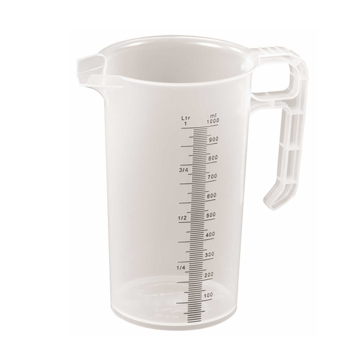 1L Measuring Jug Heavy Duty Clear Plastic Propylene Food Grade BPA 5 Pro-Jug V238-SUPDZ-33054666162256