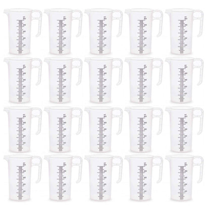 20x 500ml Measuring Jug Strong Clear Plastic Propylene BPA 5 Food Grade Pro-Jug V238-SUPDZ-33054678450256