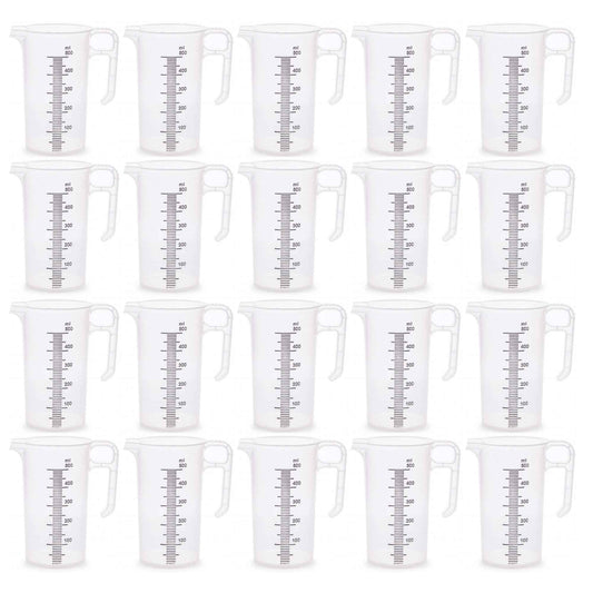 20x 500ml Measuring Jug Strong Clear Plastic Propylene BPA 5 Food Grade Pro-Jug V238-SUPDZ-33054678450256