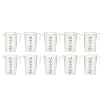 10x 5L Measuring Jug Heavy Duty Clear Plastic Propylene Food Grade BPA 5 Pro-Jug V238-SUPDZ-33054689919056