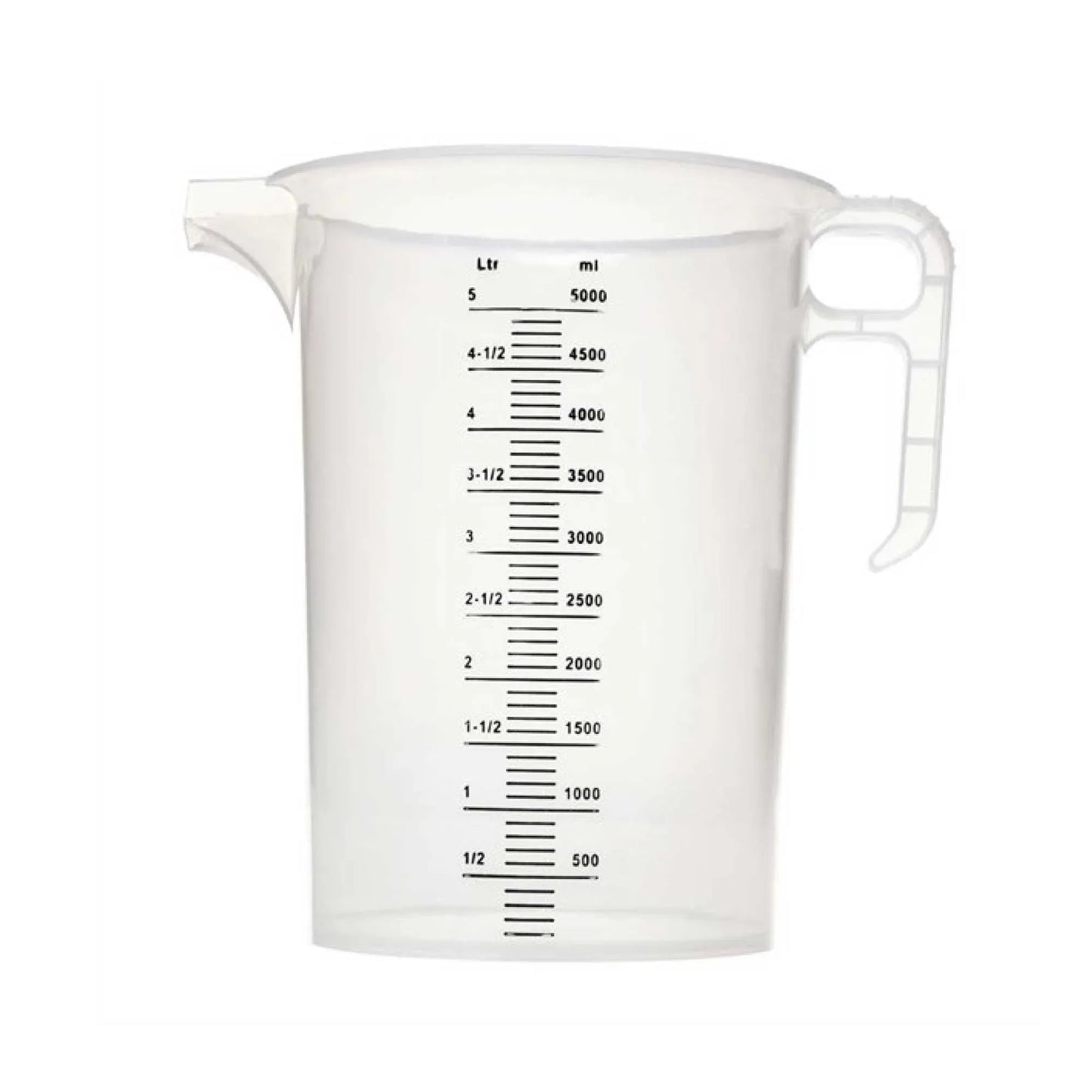 10x 5L Measuring Jug Heavy Duty Clear Plastic Propylene Food Grade BPA 5 Pro-Jug V238-SUPDZ-33054689919056