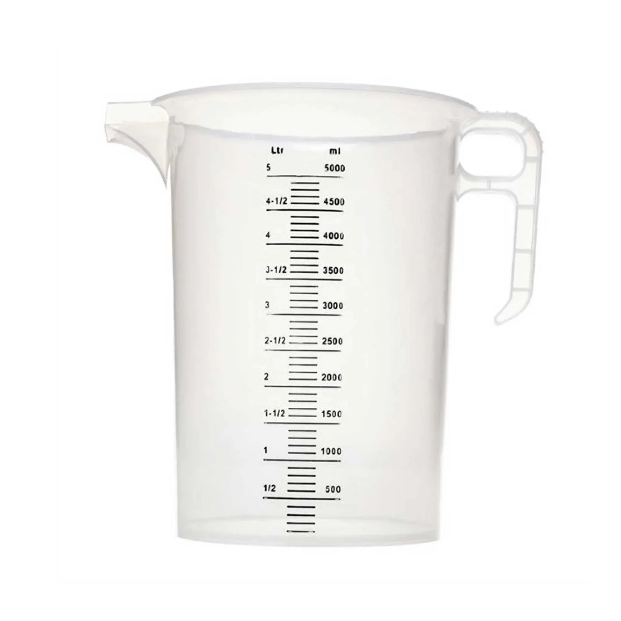 10x 5L Measuring Jug Heavy Duty Clear Plastic Propylene Food Grade BPA 5 Pro-Jug V238-SUPDZ-33054689919056