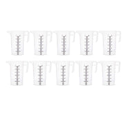 10x 3L Measuring Jug Heavy Duty Clear Plastic Propylene Food Grade BPA 5 Pro-Jug V238-SUPDZ-33054705713232