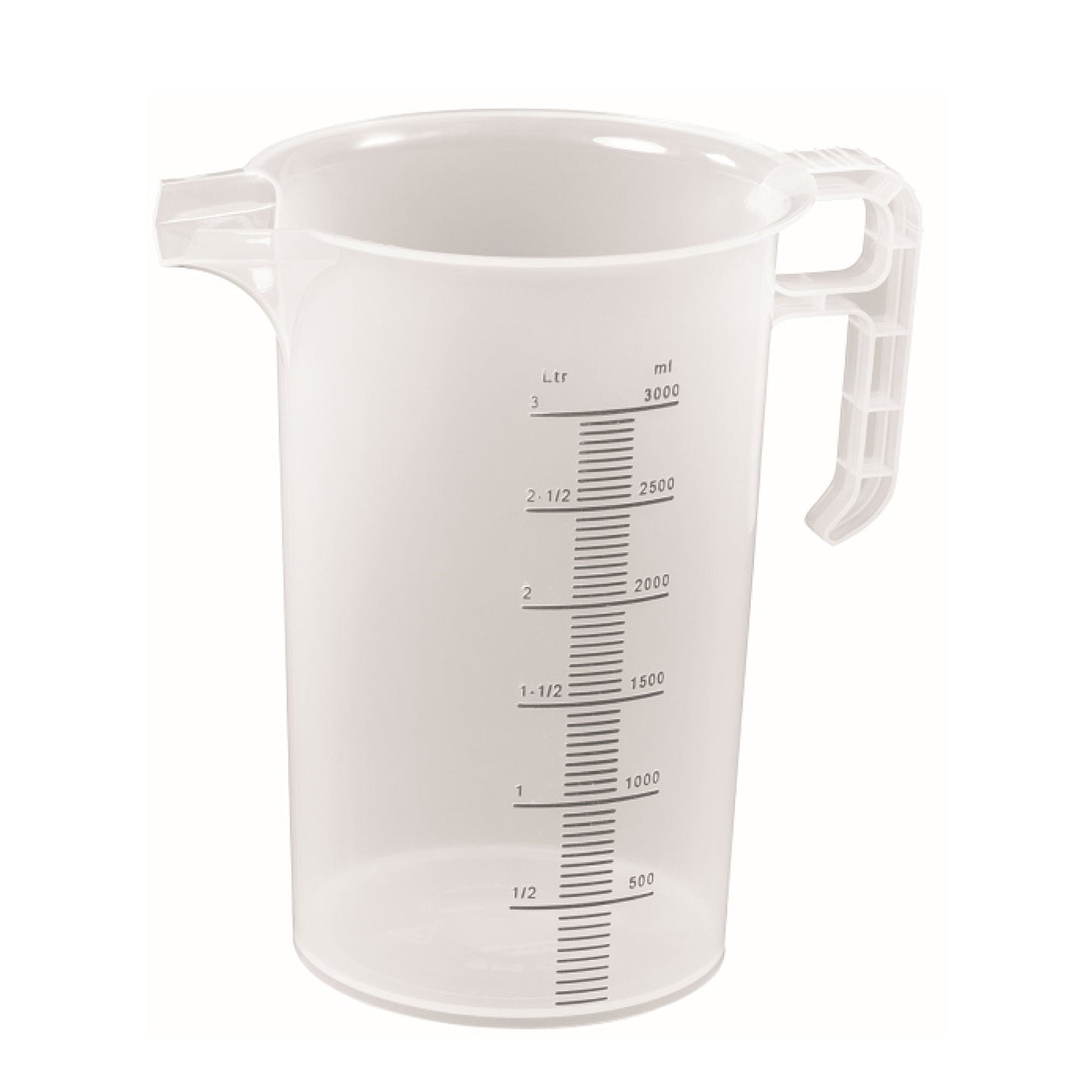 10x 3L Measuring Jug Heavy Duty Clear Plastic Propylene Food Grade BPA 5 Pro-Jug V238-SUPDZ-33054705713232