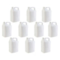 10x 5L White HDPE Plastic Bottles + Tamper Tel Caps - Dangerous Goods Jerry Can V238-SUPDZ-33089759936592