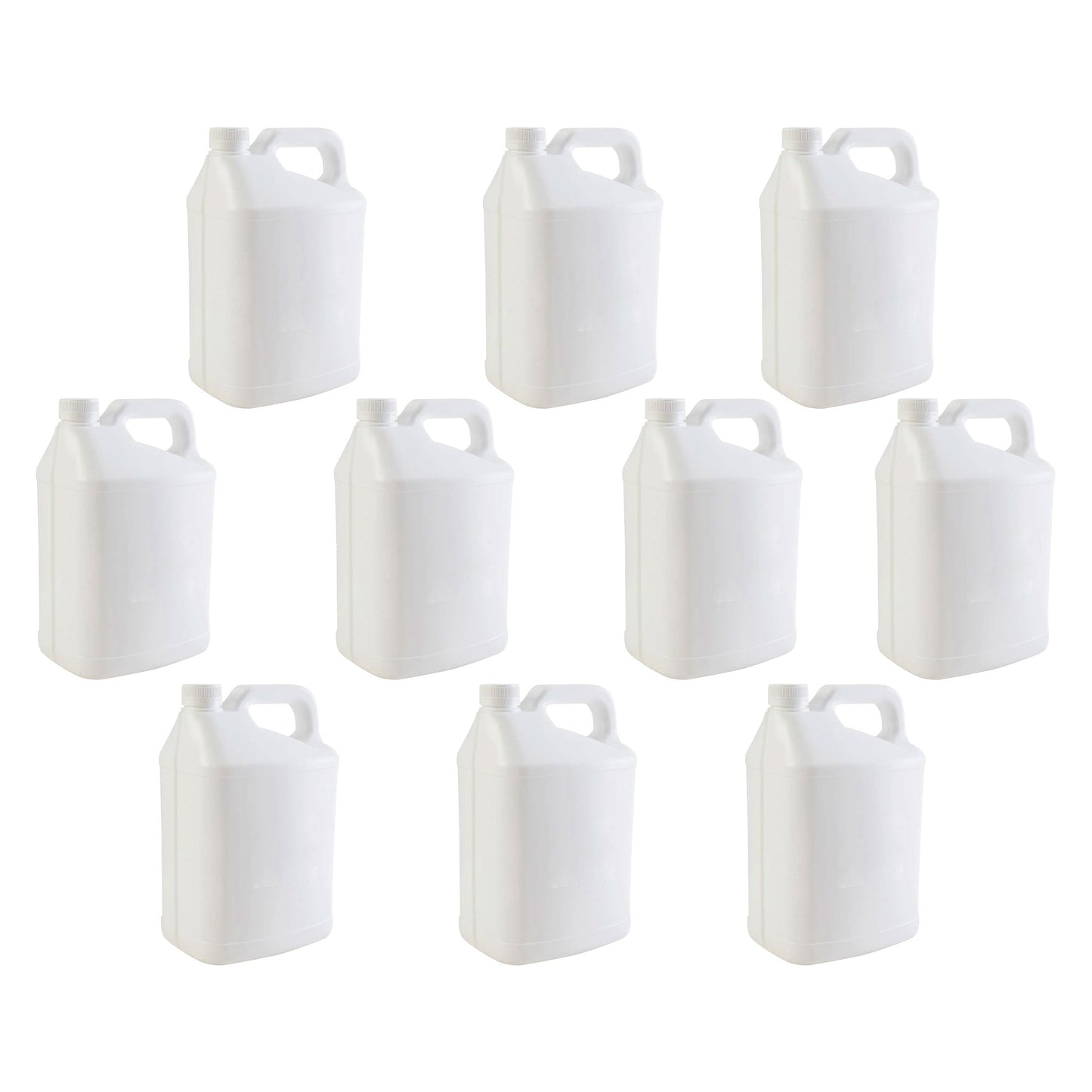 10x 5L White HDPE Plastic Bottles + Tamper Tel Caps - Dangerous Goods Jerry Can V238-SUPDZ-33089759936592