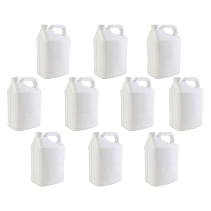 10x 5L White HDPE Plastic Bottles + Tamper Tel Caps - Dangerous Goods Jerry Can V238-SUPDZ-33089759936592