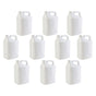 10x 5L White HDPE Plastic Bottles + Tamper Tel Caps - Dangerous Goods Jerry Can V238-SUPDZ-33089759936592