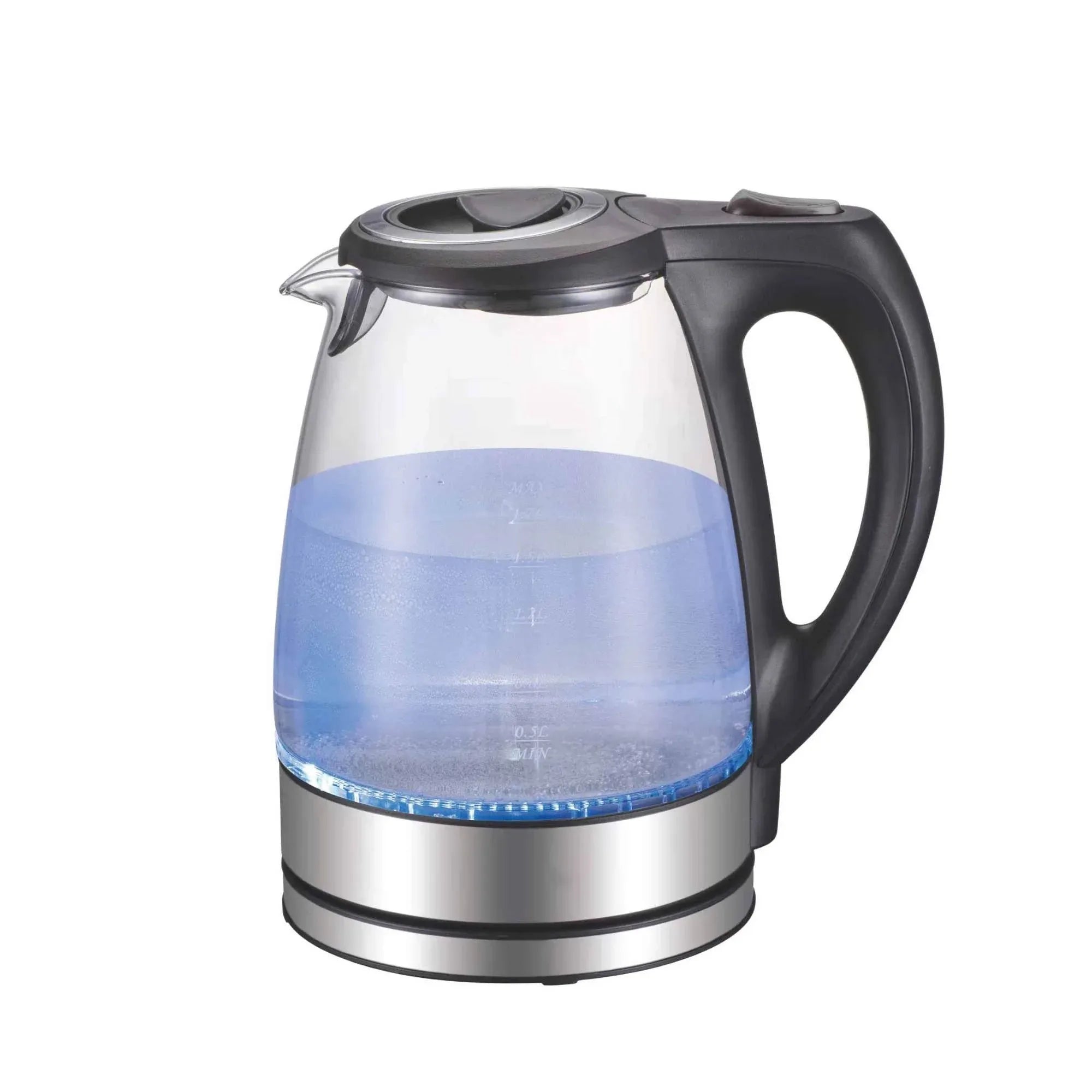 Kitchee 1.7L Glass Electric Kettle LED Light Cordless 360 Water Boiling Jug V238-SUPDZ-33114836959312