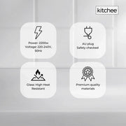 Kitchee 1.7L Glass Electric Kettle LED Light Cordless 360 Water Boiling Jug V238-SUPDZ-33114836959312