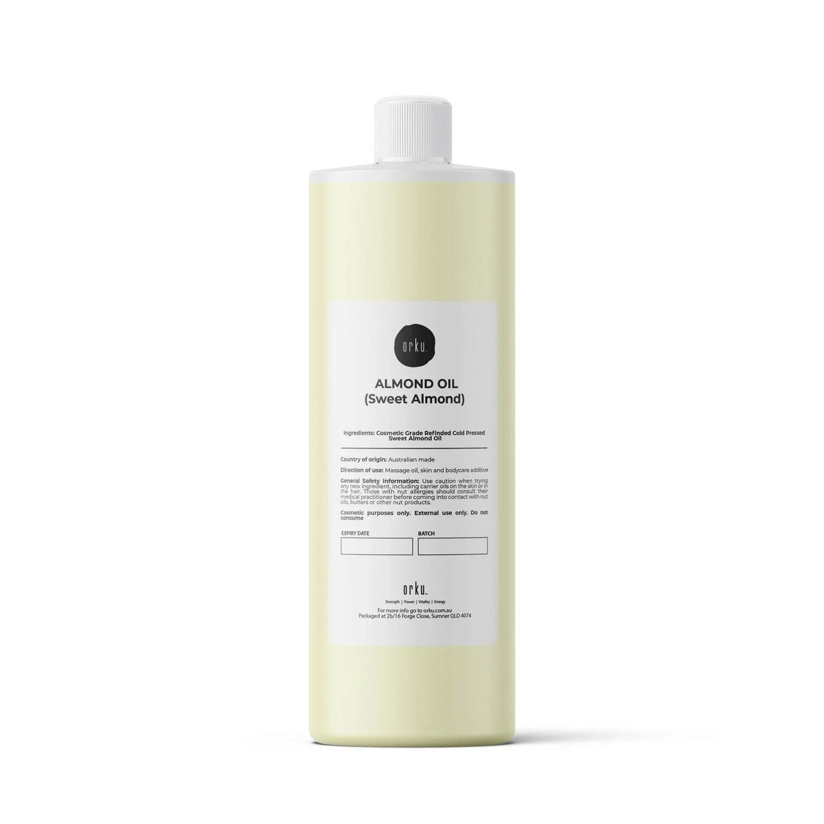 Orku 250ml Sweet Almond Oil 100% Pure Refined Cosmetic Carrier Skin Hair V238-SUPDZ-33139845202000