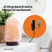 12V 12W Light Bulb On/Off Switch for Himalayan Salt Lamp Replacement Accessories V238-SUPDZ-33144523423824