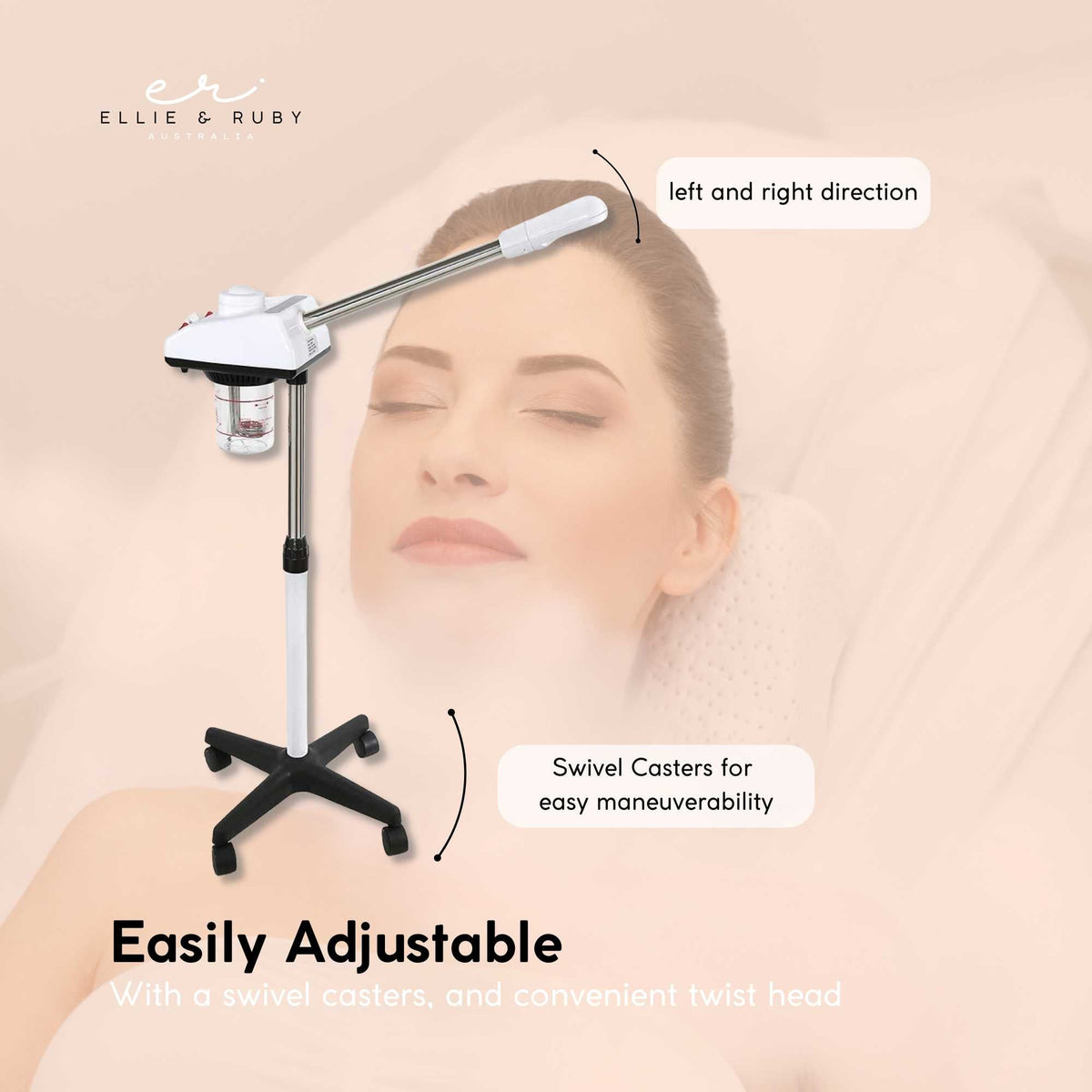 Ellie & Ruby Facial Steamer Professional Ozone Face Sauna Deep Skin Cleansing V238-SUPDZ-33150328438864