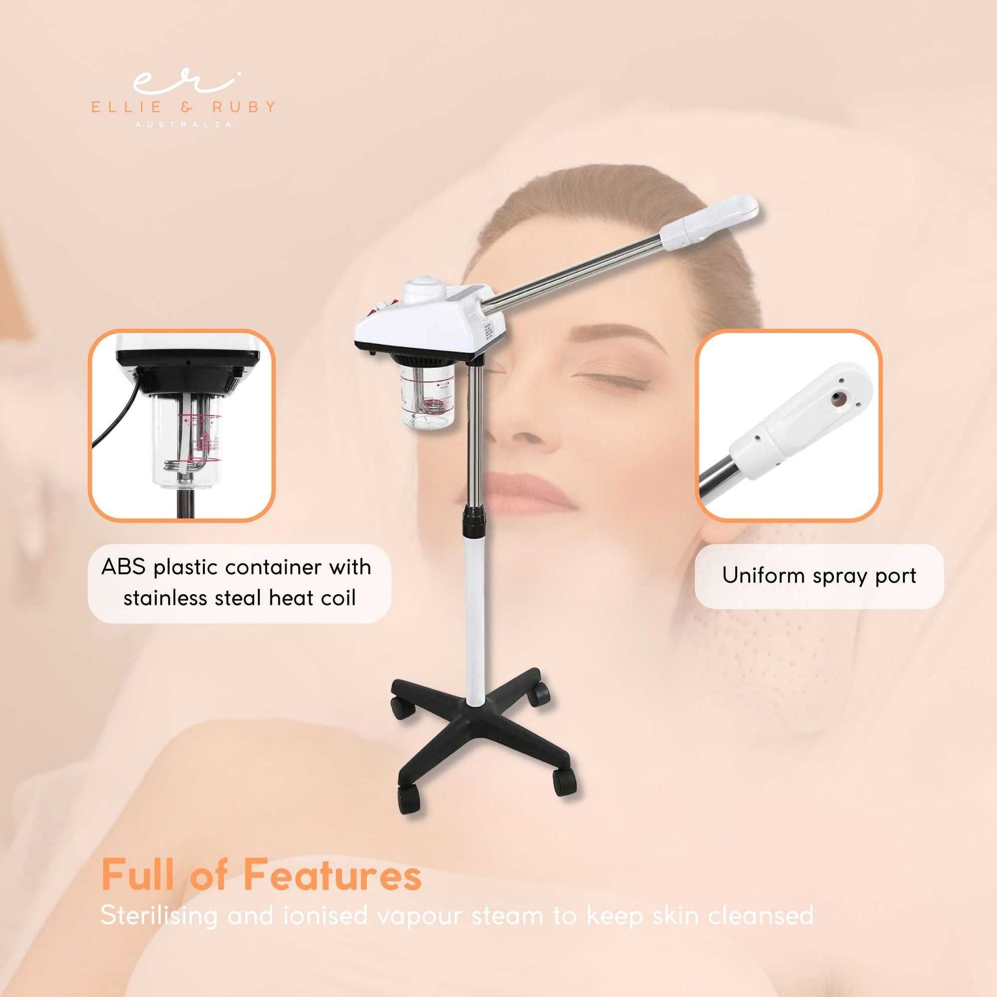 Ellie & Ruby Facial Steamer Professional Ozone Face Sauna Deep Skin Cleansing V238-SUPDZ-33150328438864