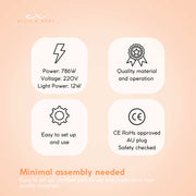 Ellie & Ruby Facial Steamer Magnifying Lamp - 2in1 Professional Beauty Machine V238-SUPDZ-33150355144784