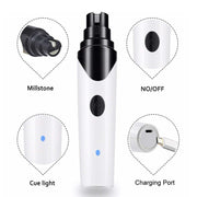 Pet Nail Grinder Dog Cat Electric Trimmer Rechargeable Clipper Claw Filer N8 V238-SUPDZ-33161983164496