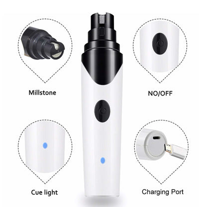 Pet Nail Grinder Dog Cat Electric Trimmer Rechargeable Clipper Claw Filer N8 V238-SUPDZ-33161983164496