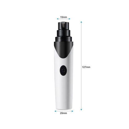 Pet Nail Grinder Dog Cat Electric Trimmer Rechargeable Clipper Claw Filer N8 V238-SUPDZ-33161983164496