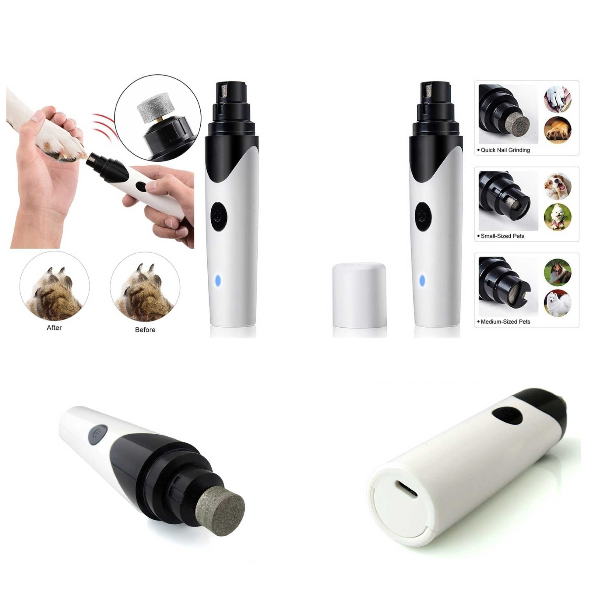 Pet Nail Grinder Dog Cat Electric Trimmer Rechargeable Clipper Claw Filer N8 V238-SUPDZ-33161983164496