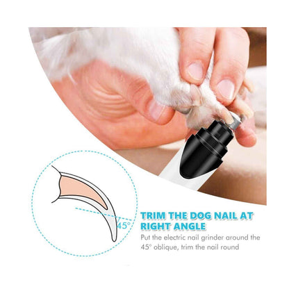 Pet Nail Grinder Dog Cat Electric Trimmer Rechargeable Clipper Claw Filer N8 V238-SUPDZ-33161983164496